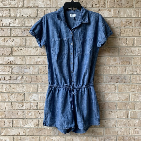 Old navy chambray romper Clearance